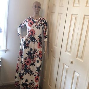 Floral maxi dress